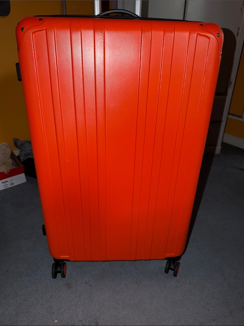 Bright Orange 30” Hard-Shell Spinner Suitcase - Picture 2 of 11